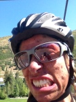 My dirt face after my bike crash